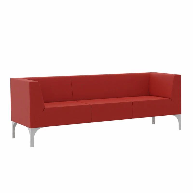 SMV Paralles Lounge Sofa 3er | Loungesofa Brandschutzzertifiziert | schwer entflammbar nach DIN 66084 p-a / B1