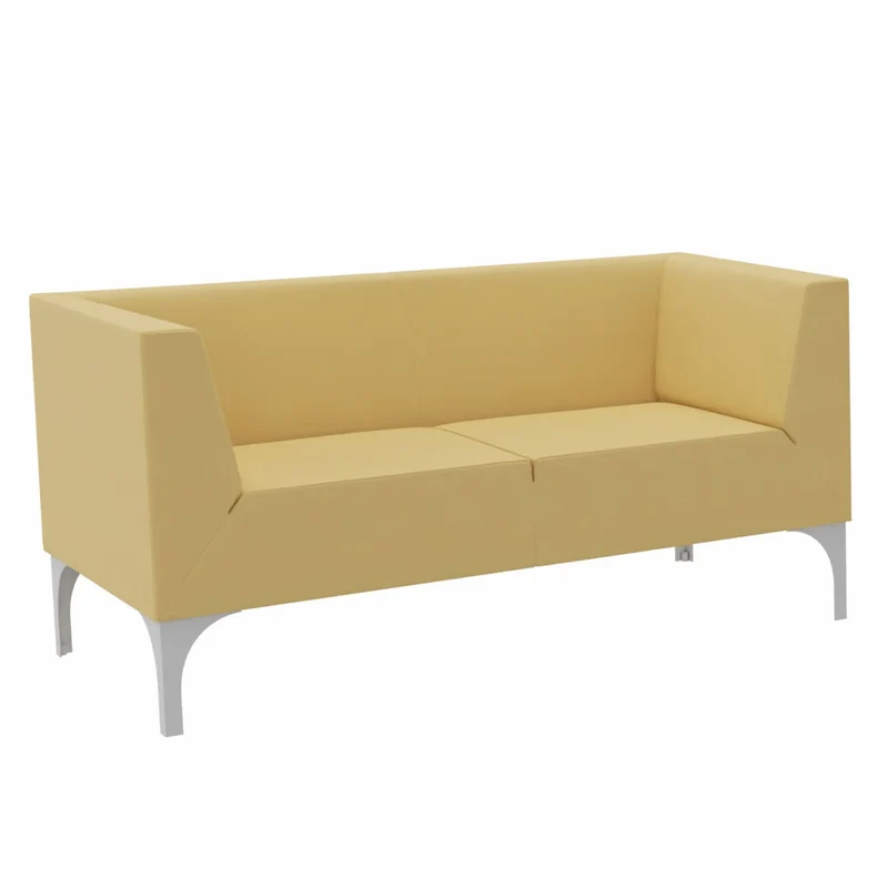 SMV Paralles Lounge-Sofa 2er | Loungesofa Brandschutzzertifiziert | schwer entflammbar nach DIN 66084 p-a / B1
