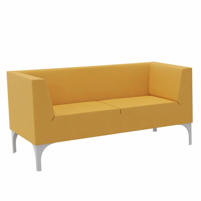 SMV Paralles Lounge-Sofa 2er | Loungesofa Brandschutzzertifiziert | schwer entflammbar nach DIN 66084 p-a / B1