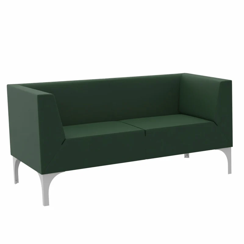 SMV Paralles Lounge-Sofa 2er | Loungesofa Brandschutzzertifiziert | schwer entflammbar nach DIN 66084 p-a / B1