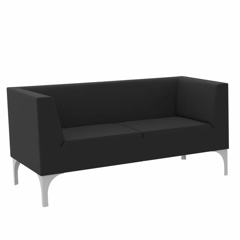 SMV Paralles Lounge-Sofa 2er | Loungesofa Brandschutzzertifiziert | schwer entflammbar nach DIN 66084 p-a / B1