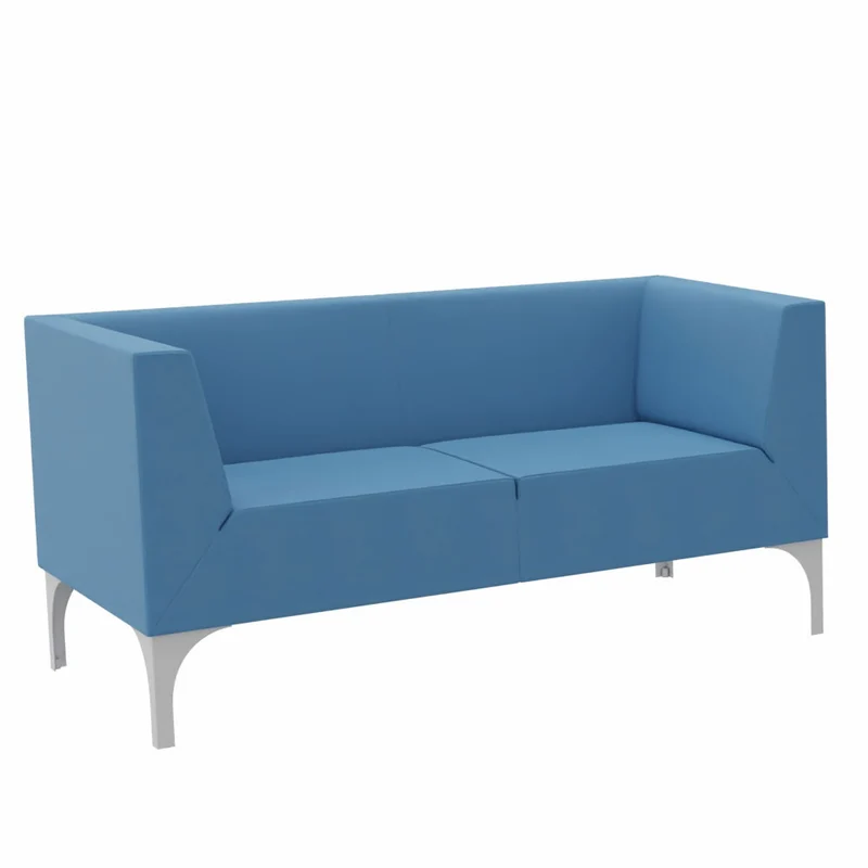 SMV Paralles Lounge-Sofa 2er | Loungesofa Brandschutzzertifiziert | schwer entflammbar nach DIN 66084 p-a / B1