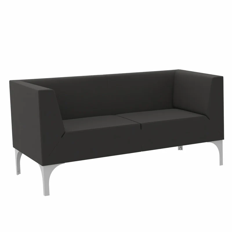 SMV Paralles Lounge-Sofa 2er | Loungesofa Brandschutzzertifiziert | schwer entflammbar nach DIN 66084 p-a / B1