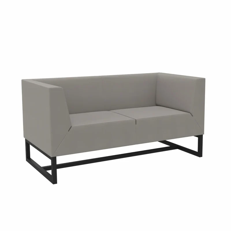 SMV Paralles Lounge-Sofa 2er | Loungesofa Brandschutzzertifiziert | schwer entflammbar nach DIN 66084 p-a / B1