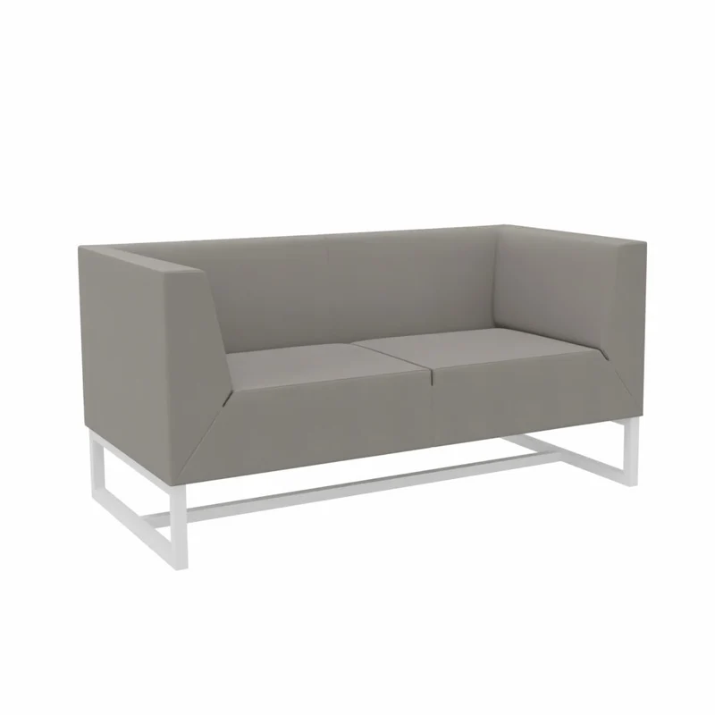 SMV Paralles Lounge-Sofa 2er | Loungesofa Brandschutzzertifiziert | schwer entflammbar nach DIN 66084 p-a / B1