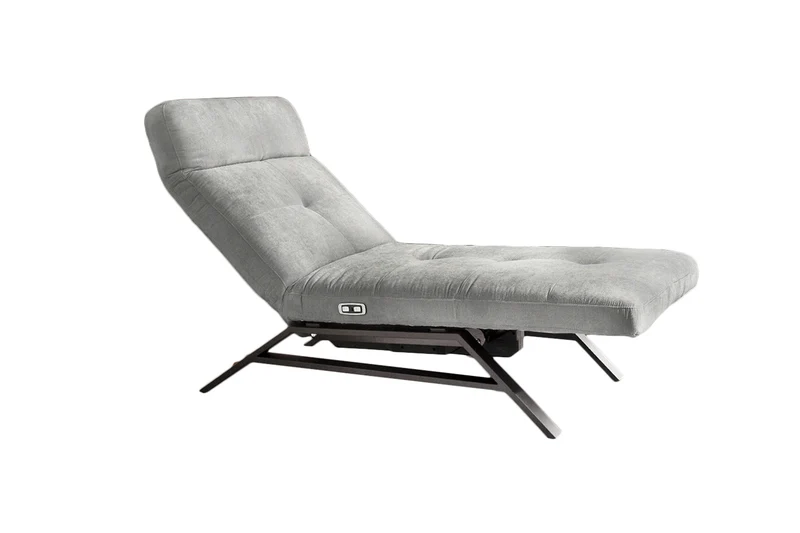 KAWOLA Liege AMERIVA Relaxliege Velvet silber
