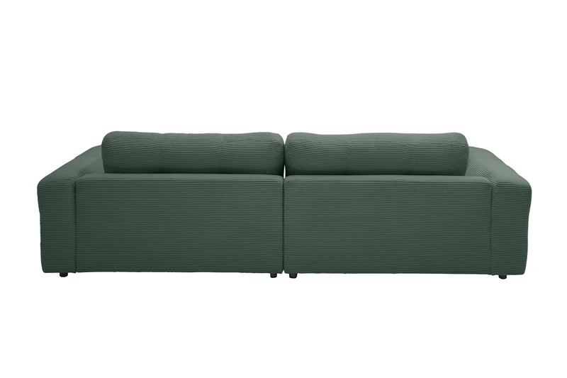 KAWOLA Sofa MIKA Ecksofa Cord smaragd