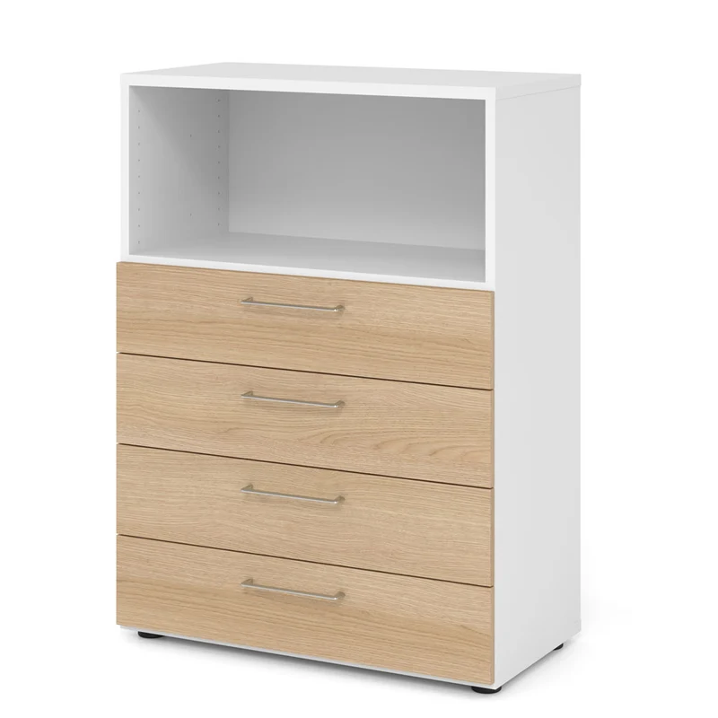 Hammerbacher Schubkasten-Schrank Serie 9, 3 OH, 4 Schübe, 1 Fach 80 x 110 x 40cm(B/H/T)