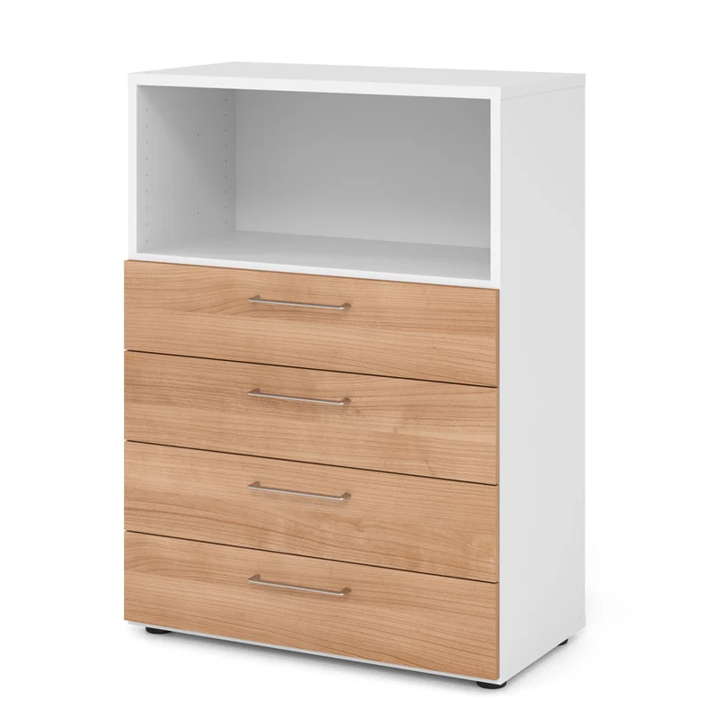 Hammerbacher Schubkasten-Schrank Serie 9, 3 OH, 4 Schübe, 1 Fach 80 x 110 x 40cm(B/H/T)