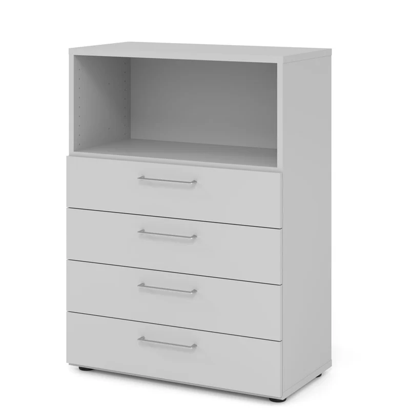Hammerbacher Schubkasten-Schrank Serie 9, 3 OH, 4 Schübe, 1 Fach 80 x 110 x 40cm(B/H/T)