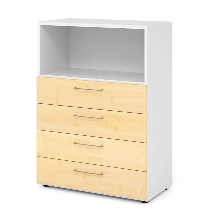 Hammerbacher Schubkasten-Schrank Serie 9, 3 OH, 4 Schübe, 1 Fach 80 x 110 x 40cm(B/H/T)