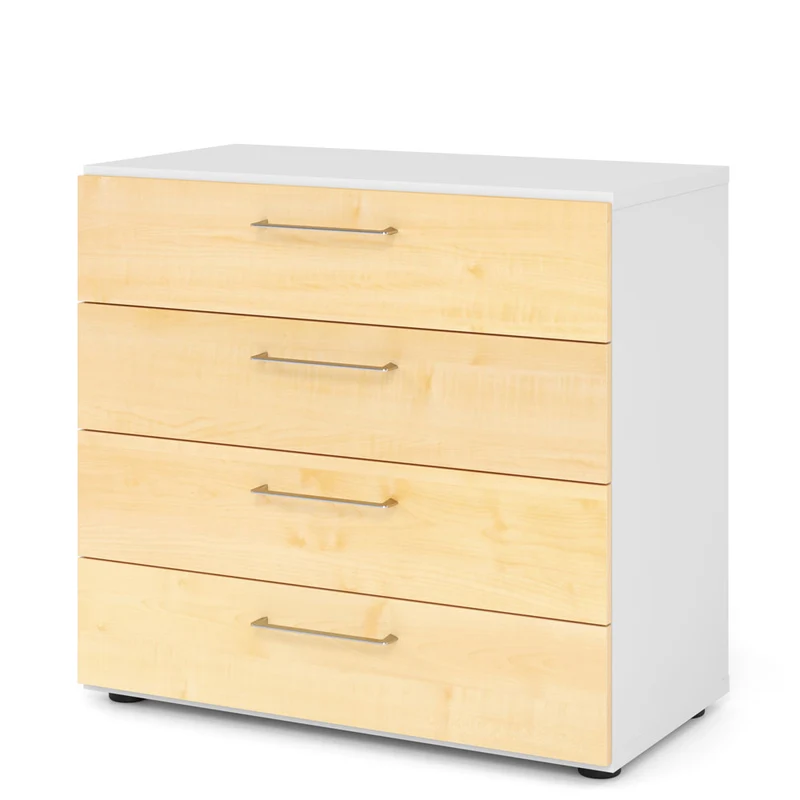 Hammerbacher Schubkasten-Schrank Serie 9, Schubladen 2 OH, 4 Schübe, 80 x 74,8 x 42cm(B/H/T)
