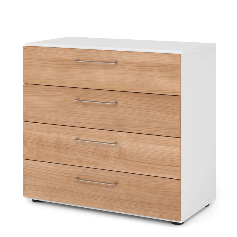 Hammerbacher Schubkasten-Schrank Serie 9, Schubladen 2 OH, 4 Schübe, 80 x 74,8 x 42cm(B/H/T)
