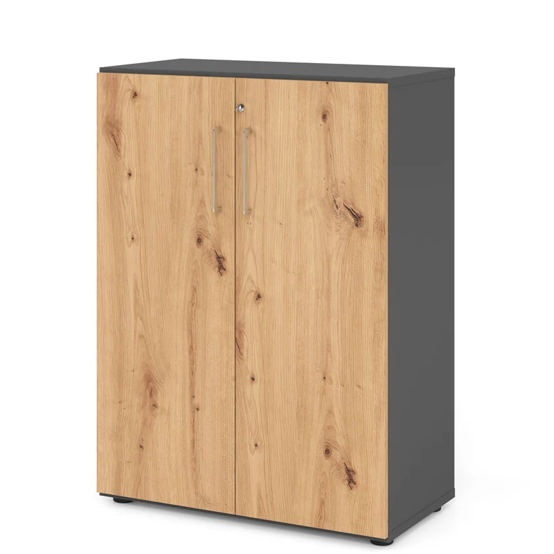 Hammerbacher Aktenschrank Serie 9, Büroschrank 3 OH, Abschließbar, 80 x 110 x 42cm(B/H/T)