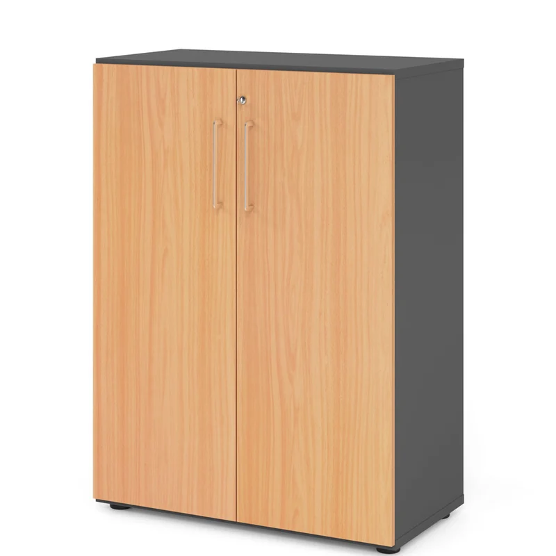 Hammerbacher Aktenschrank Serie 9, Büroschrank 3 OH, Abschließbar, 80 x 110 x 42cm(B/H/T)