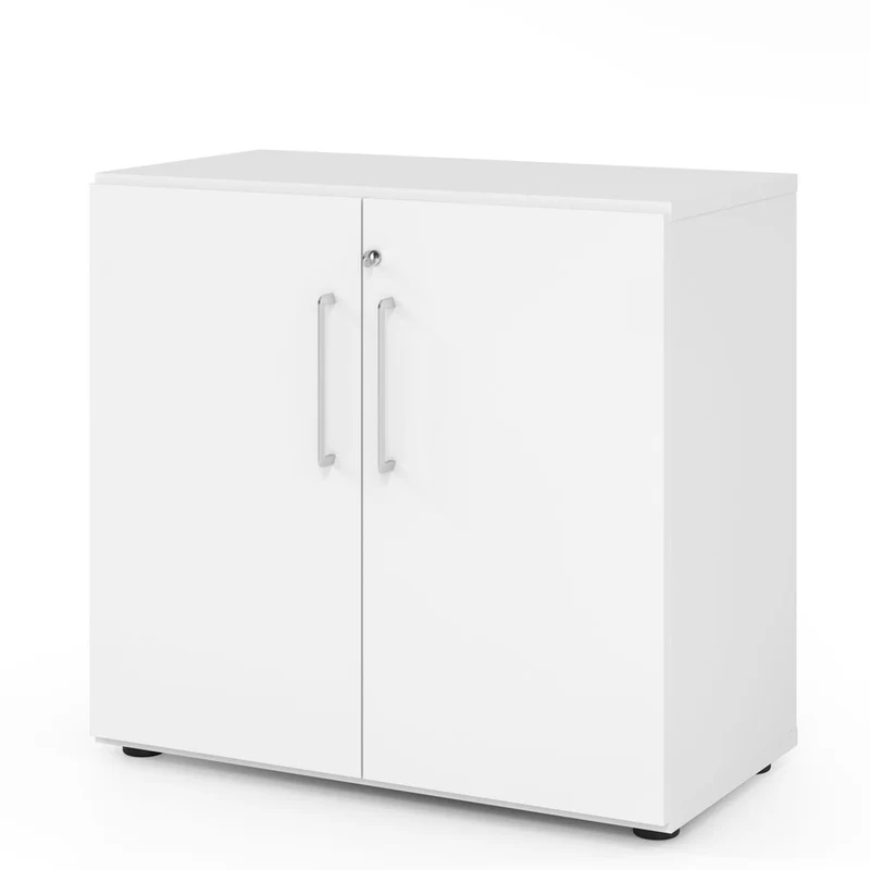 Hammerbacher Aktenschrank Serie 9, Büroschrank 2 OH, Abschließbar, 80 x 74,8 x 42cm(B/H/T)