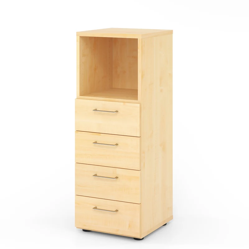 Hammerbacher Schubkasten-Schrank Serie 9, 3 OH, 4 Schübe, 1 Fach 44 x 110 x 42cm(B/H/T)