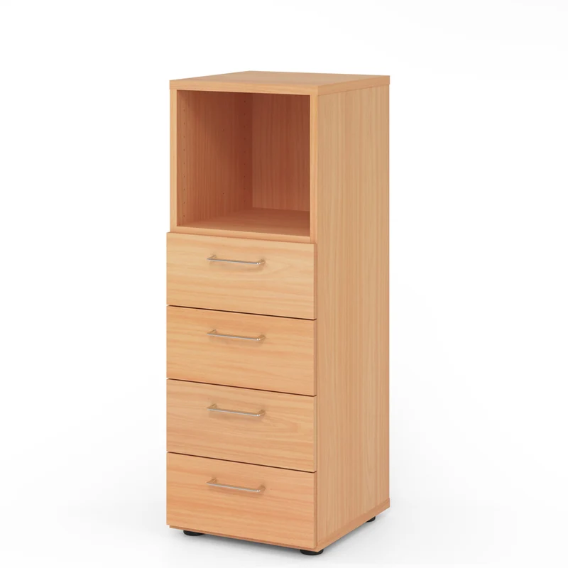 Hammerbacher Schubkasten-Schrank Serie 9, 3 OH, 4 Schübe, 1 Fach 44 x 110 x 42cm(B/H/T)