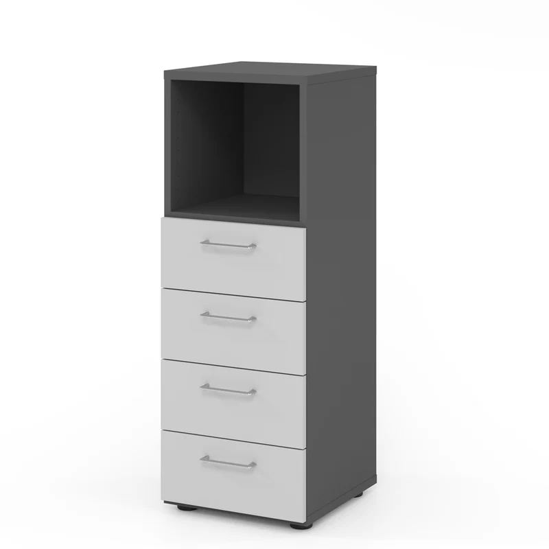 Hammerbacher Schubkasten-Schrank Serie 9, 3 OH, 4 Schübe, 1 Fach 44 x 110 x 42cm(B/H/T)