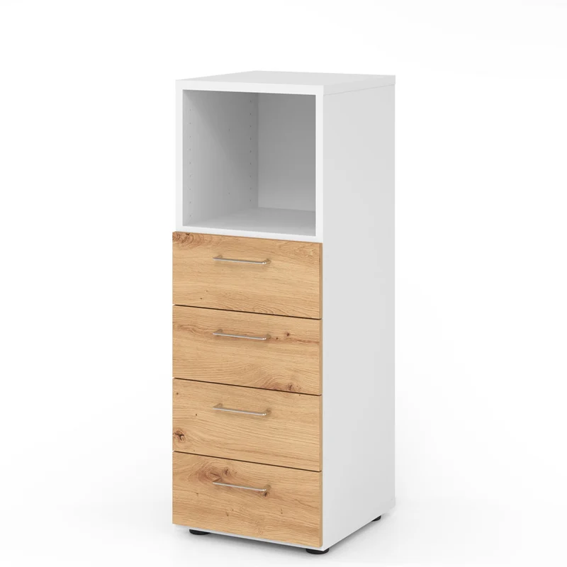 Hammerbacher Schubkasten-Schrank Serie 9, 3 OH, 4 Schübe, 1 Fach 44 x 110 x 42cm(B/H/T)