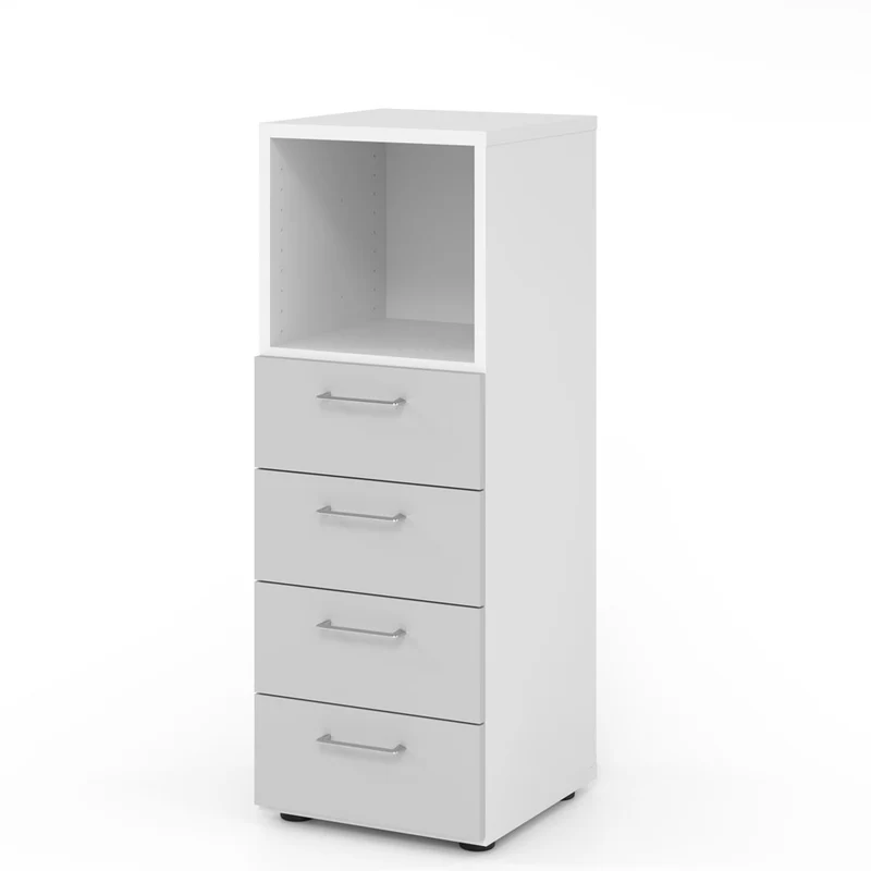 Hammerbacher Schubkasten-Schrank Serie 9, 3 OH, 4 Schübe, 1 Fach 44 x 110 x 42cm(B/H/T)