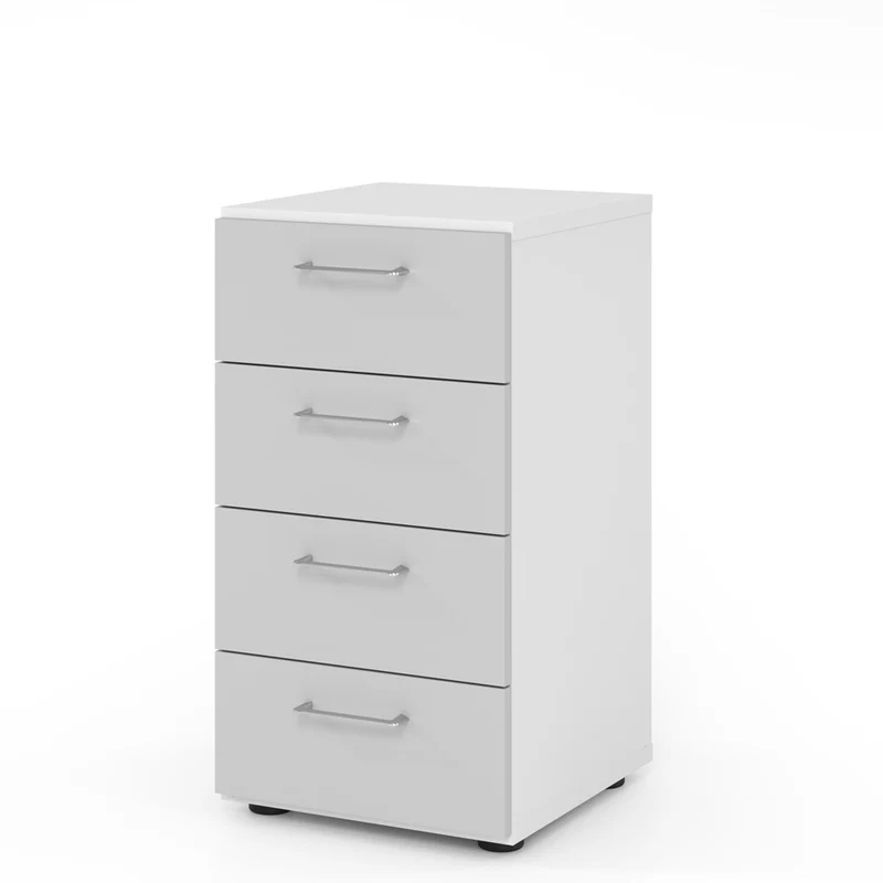 Hammerbacher Kommode Serie 9, Schaubladenschrank 2 OH, 4 Schübe, 40 x 74,8 x 42cm(B/H/T)