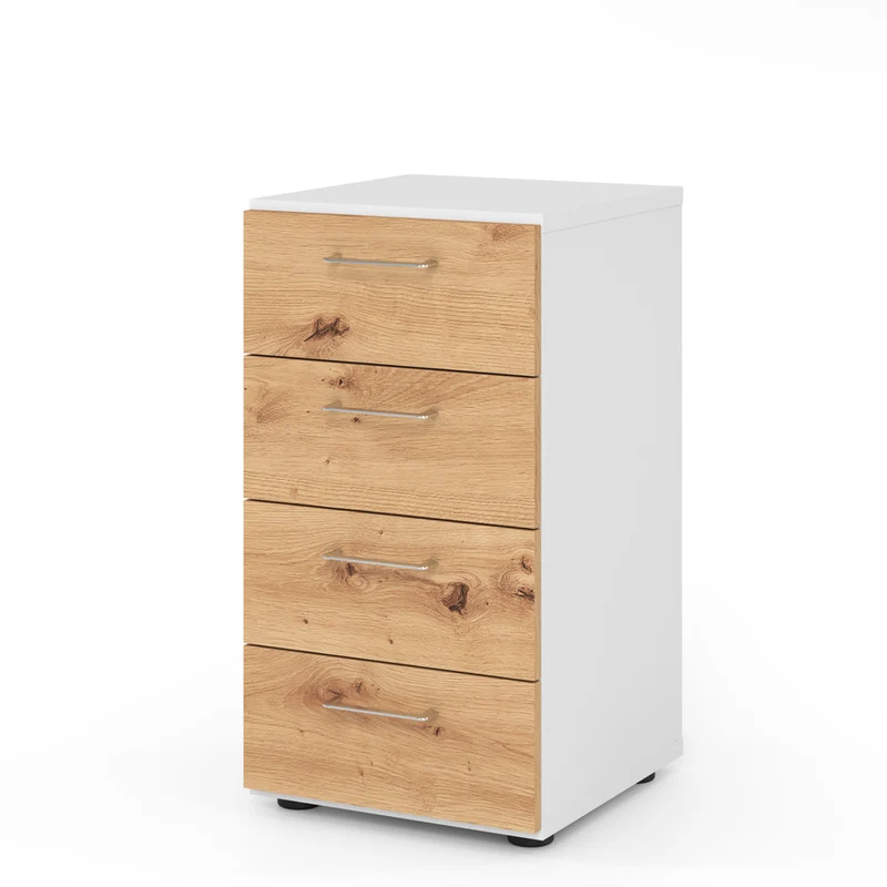 Hammerbacher Kommode Serie 9, Schaubladenschrank 2 OH, 4 Schübe, 40 x 74,8 x 42cm(B/H/T)