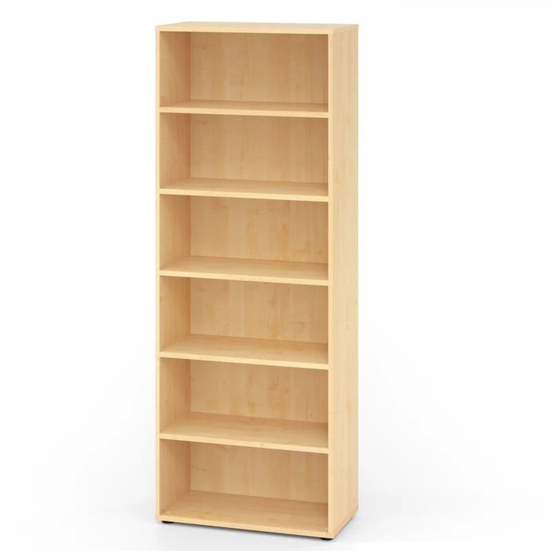 Hammerbacher Aktenregal Serie 9, Holz, 6 Ordnerhöhen, 80 x 215 x 40cm (B/H/T)