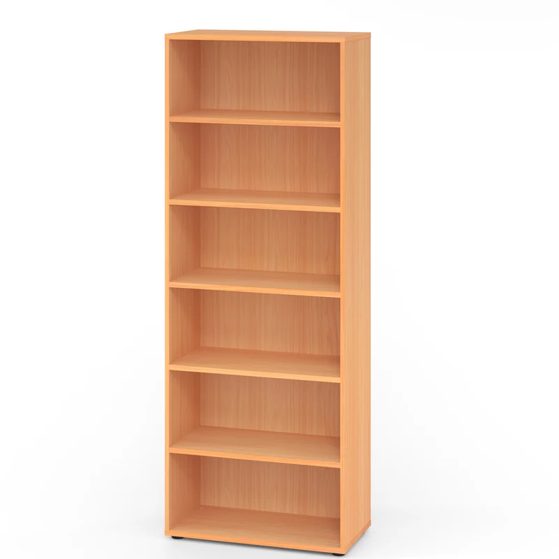 Hammerbacher Aktenregal Serie 9, Holz, 6 Ordnerhöhen, 80 x 215 x 40cm (B/H/T)