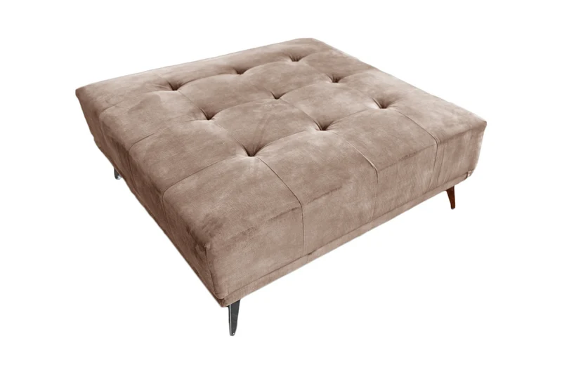 KAWOLA Hocker WIOLO velvet taupe