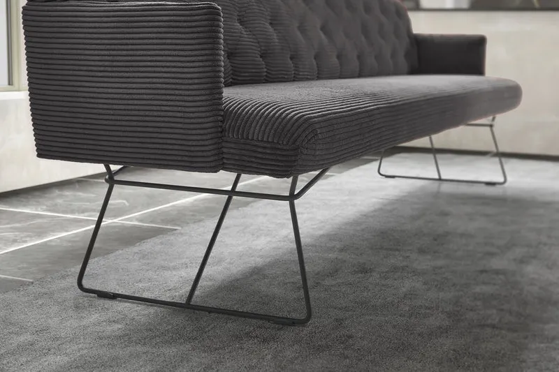 KAWOLA Esszimmerbank CHARME Cord grau