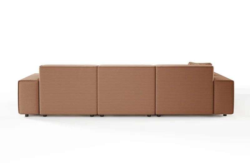 KAWOLA Sofa RANI Ecksofa Cord rost