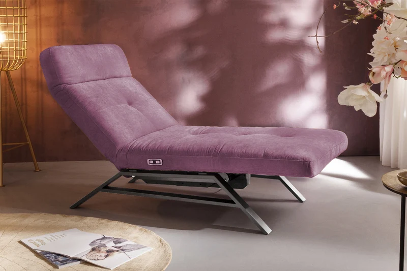 KAWOLA Liege AMERIVA Relaxliege Velvet purple