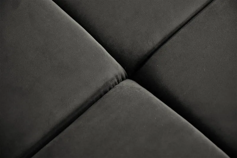 KAWOLA Sofa NEVADA Ecksofa Velvet grau