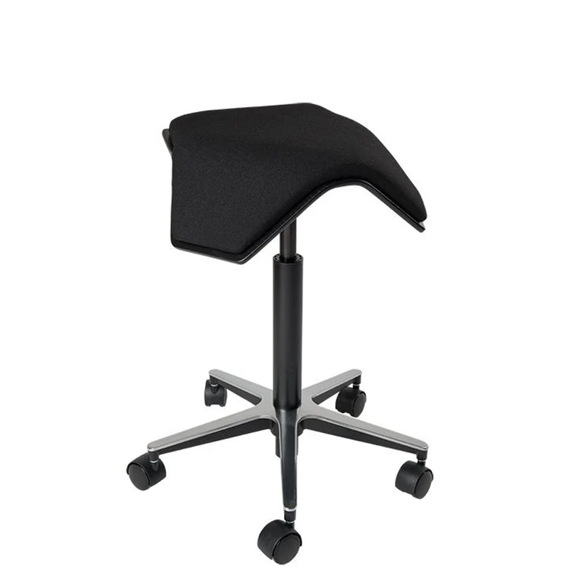 myKolme ILOA One Black | Hocker Rollhocker | Sattelhocker | Gestell Schwarz