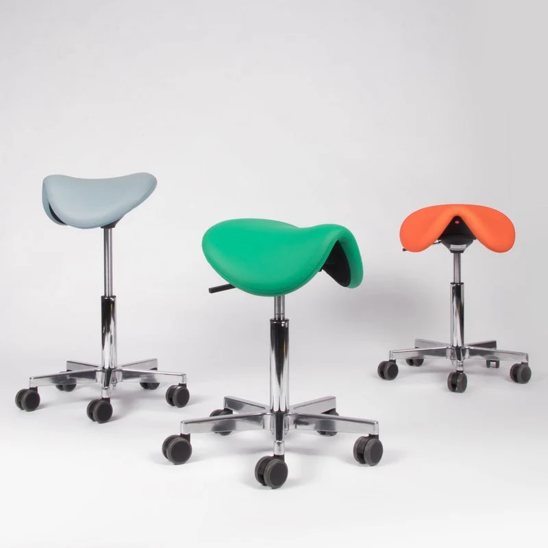 lento Sella Rollhocker - Ergonomischer Sattelhocker - Sattelsitz - Textilleder
