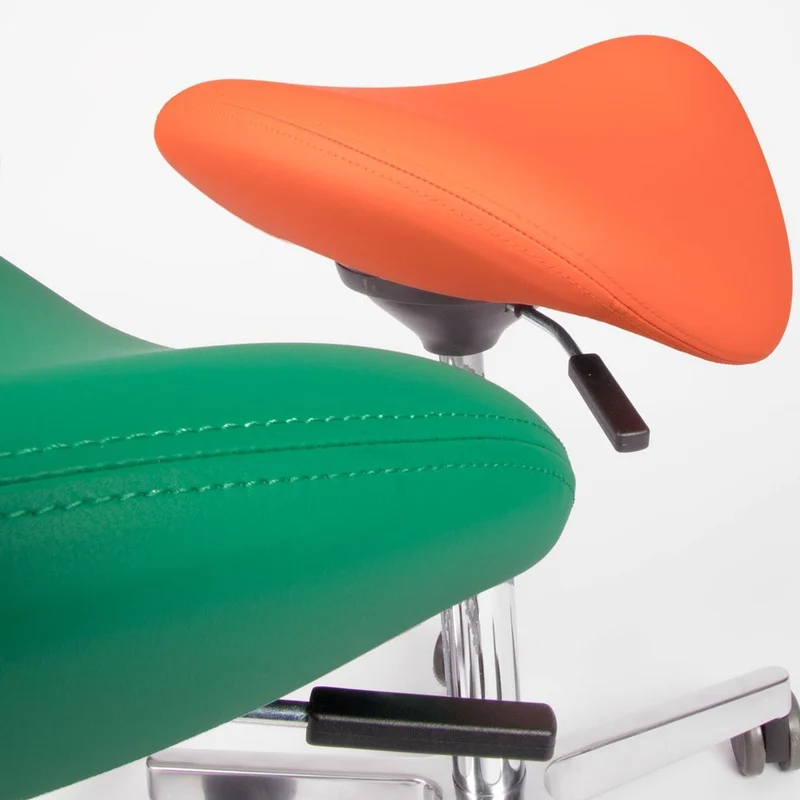 lento Sella Rollhocker - Ergonomischer Sattelhocker - Sattelsitz - Textilleder