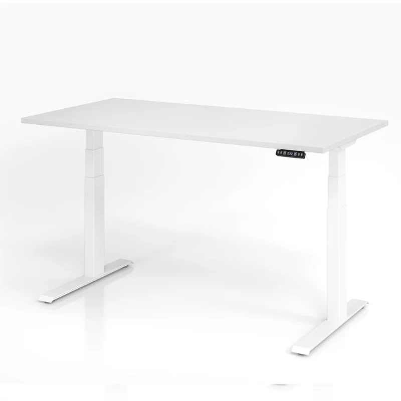 Hammerbacher Schreibtisch XDKB, elektrisch höhenverstellbar, 160-180 x 64-129 x 80cm