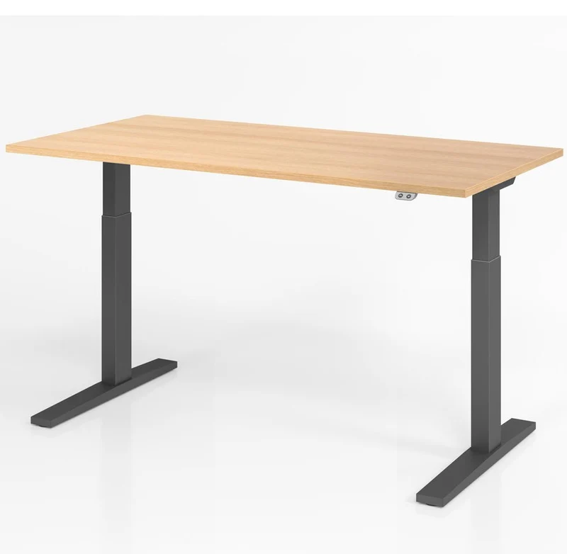 Hammerbacher Schreibtisch XMKA| 11 Farben | elektrisch höhenverstellbar | 160-180cm x 70-120 x 80cm