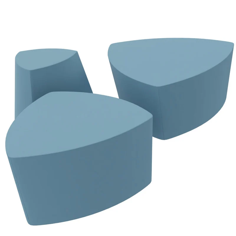 Kensho Stool von Kastel – Design-Polsterhocker & Pouf mobil für moderne Kommunikationszonen
