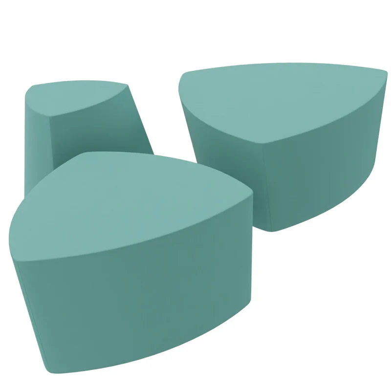 Kensho Stool von Kastel – Design-Polsterhocker & Pouf mobil für moderne Kommunikationszonen