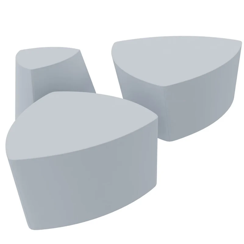 Kensho Stool von Kastel – Design-Polsterhocker & Pouf mobil für moderne Kommunikationszonen