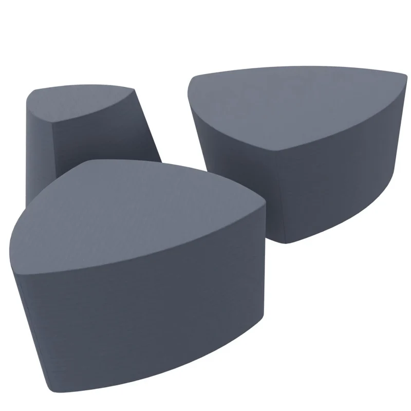 Kensho Stool von Kastel – Design-Polsterhocker & Pouf mobil für moderne Kommunikationszonen