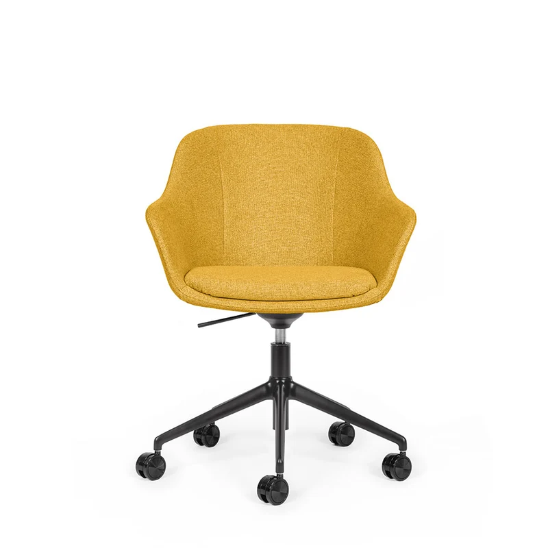 lento Smart Cosy D high | Gestell schwarz | Konferenzstuhl | Besucherstuhl | Wippfunktion & Rollen