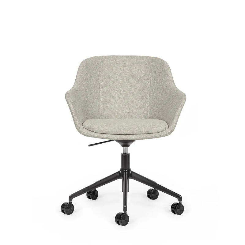 lento Smart Cosy D high | Gestell schwarz | Konferenzstuhl | Besucherstuhl | Wippfunktion & Rollen