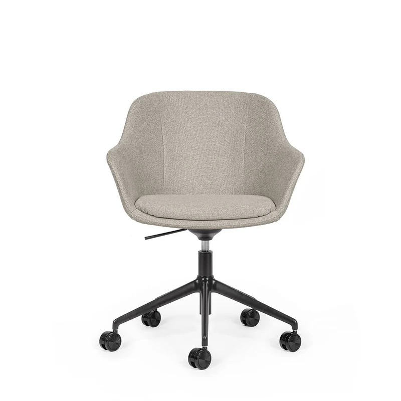 lento Smart Cosy D high | Gestell schwarz | Konferenzstuhl | Besucherstuhl | Wippfunktion & Rollen