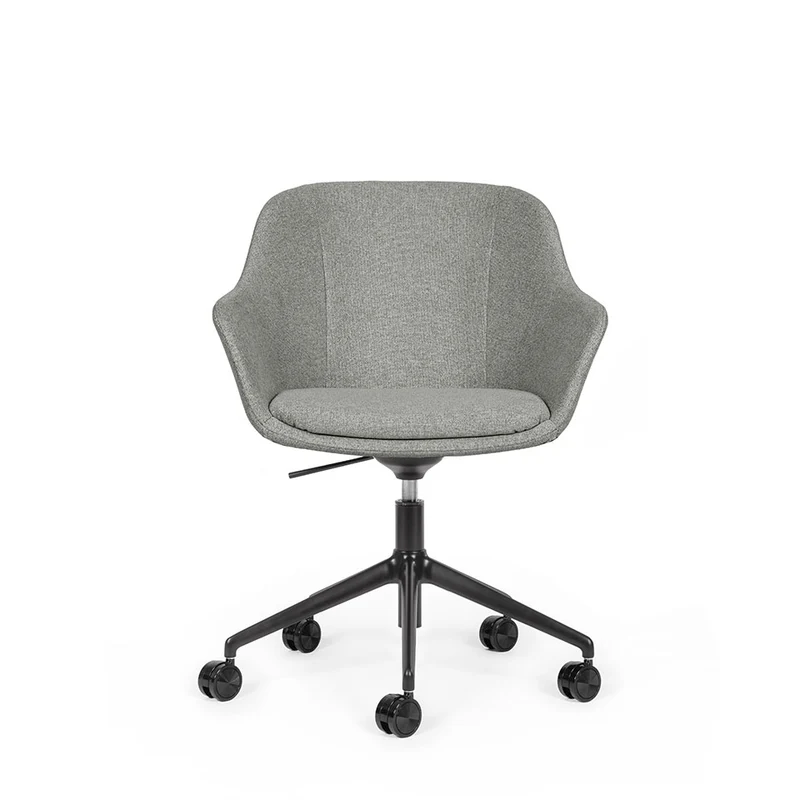 lento Smart Cosy D high | Gestell schwarz | Konferenzstuhl | Besucherstuhl | Wippfunktion & Rollen