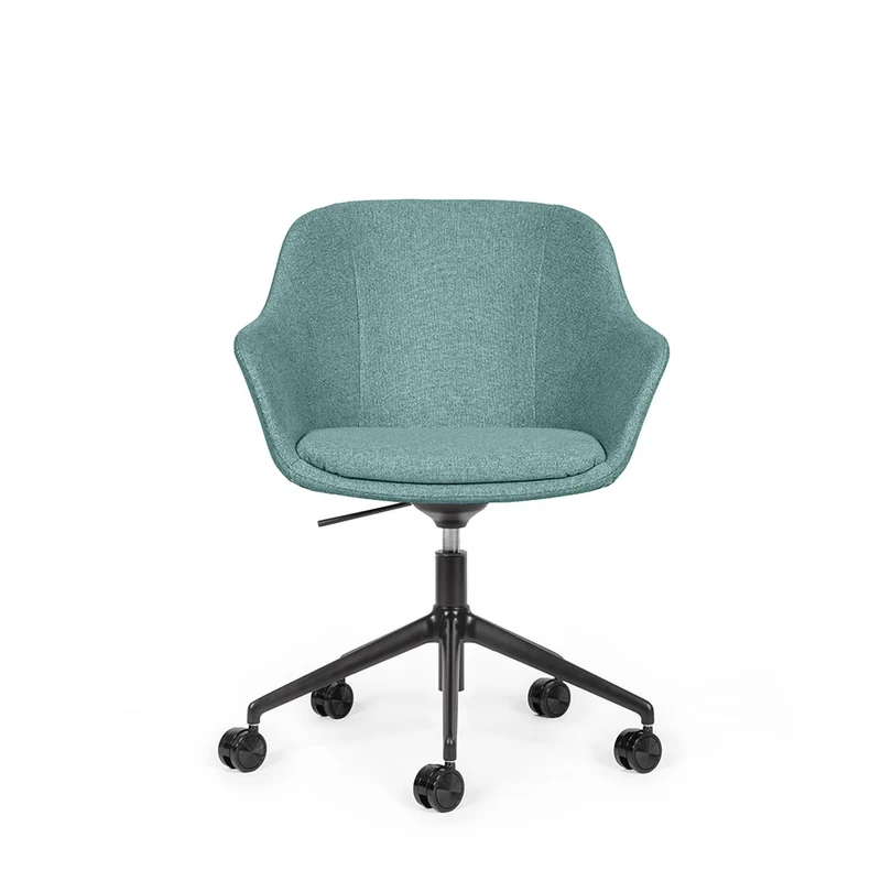lento Smart Cosy D high | Gestell schwarz | Konferenzstuhl | Besucherstuhl | Wippfunktion & Rollen