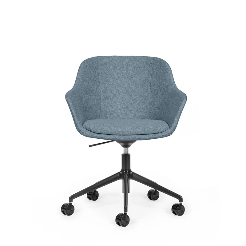 lento Smart Cosy D high | Gestell schwarz | Konferenzstuhl | Besucherstuhl | Wippfunktion & Rollen