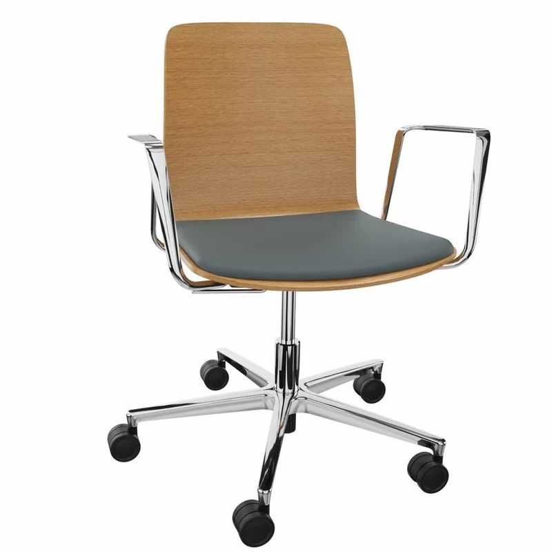 Dauphin Fiore FI 7537 | Konferenzstuhl | Holzschale | Optional mit Polster